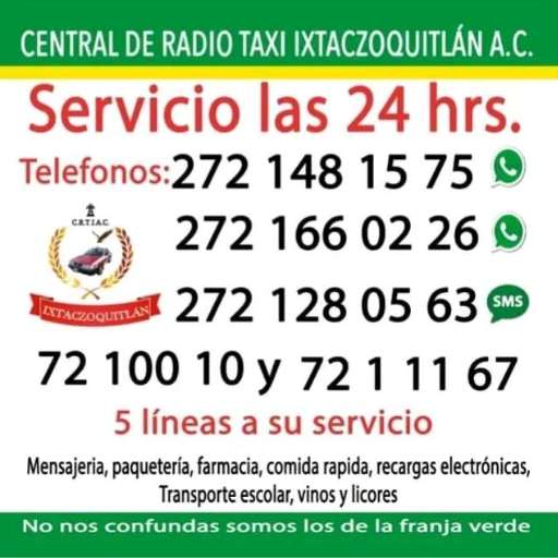 Logo Central de radio taxi Ixtaczoquitlan