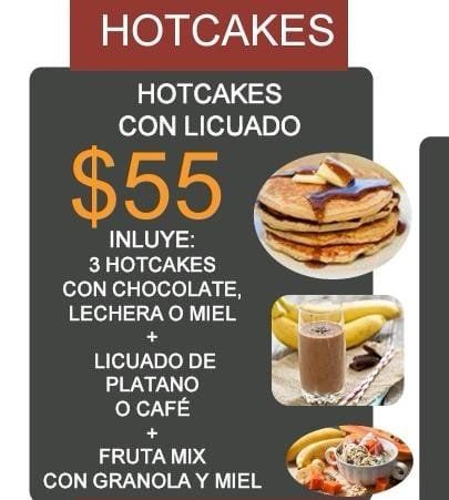 Paquete Hotcakes Con Licuado