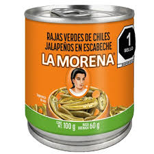 Rajas Verdes La Morena 100g