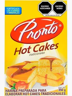 Harina para hot cakes pronto 350g.
