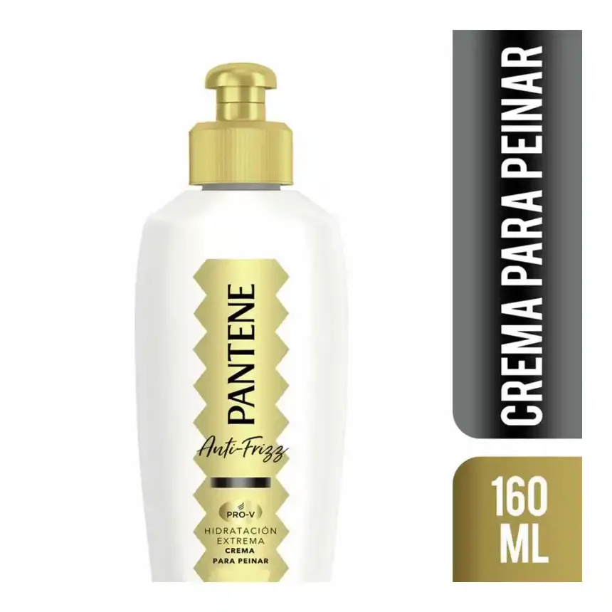 Crema para peinar Pantene Anti Frizz 160ml.