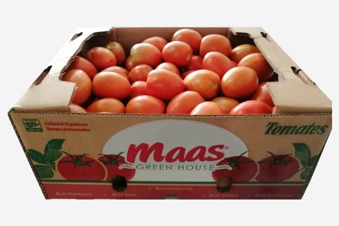 Caja de tomate roma